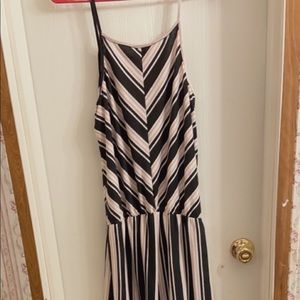 Striped jumpsuit size large